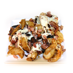 Potato Wedges With Cheese & Bacon